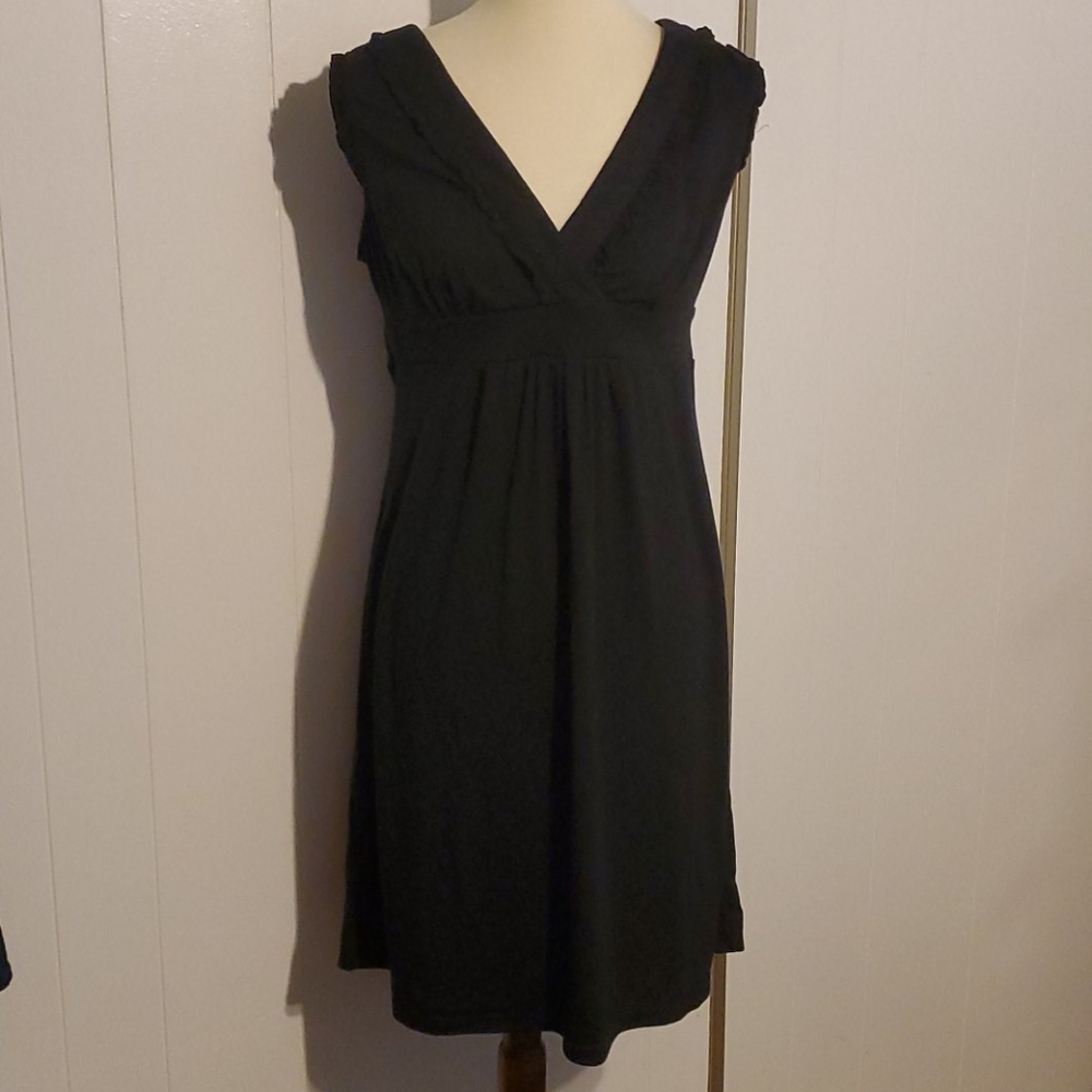 NWOT Black ruffle dress